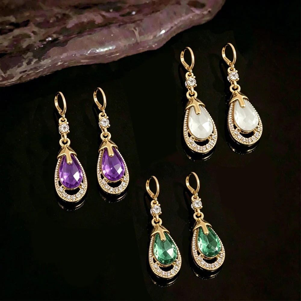 (🔥DERNIER JOUR DES SOLDES – JUSQU’À -80 %🔥) 🎉 CZTICLE® Boucles d’oreilles goutte en germanium - Image 7