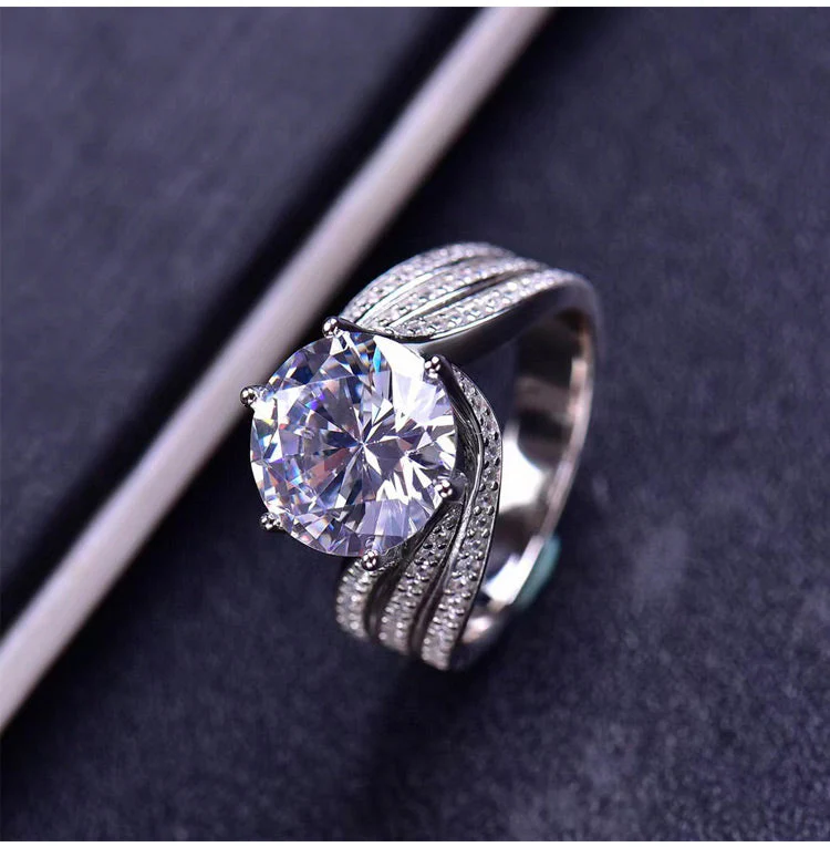 (🔥DERNIER JOUR – 80 % DE RÉDUCTION🔥)丨CZTICLE™💍Bague Diamant Moissanite Magnetology | Profitez des bienfaits de la thérapie magnétique, du titane et du moissanite pour améliorer le bien-être, la circulation sanguine et la combustion des graisses. - Image 2