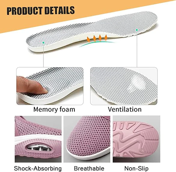 ⚡️DERNIER JOUR DES SOLDES ⚡️– 80 % DE RÉDUCTION Chaussures de marche slip-on à coussin d’air BQODQO® avec soutien de la voûte plantaire pour femmes - Image 3