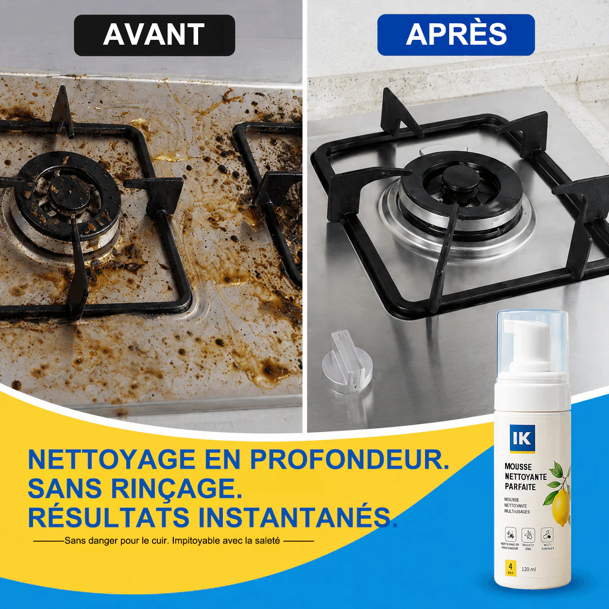 ⚡️DERNIER JOUR : -60 % | Mousse Nettoyante Sans Rinçage — Vaporisez, Essuyez, C'est Propre ! - Image 10