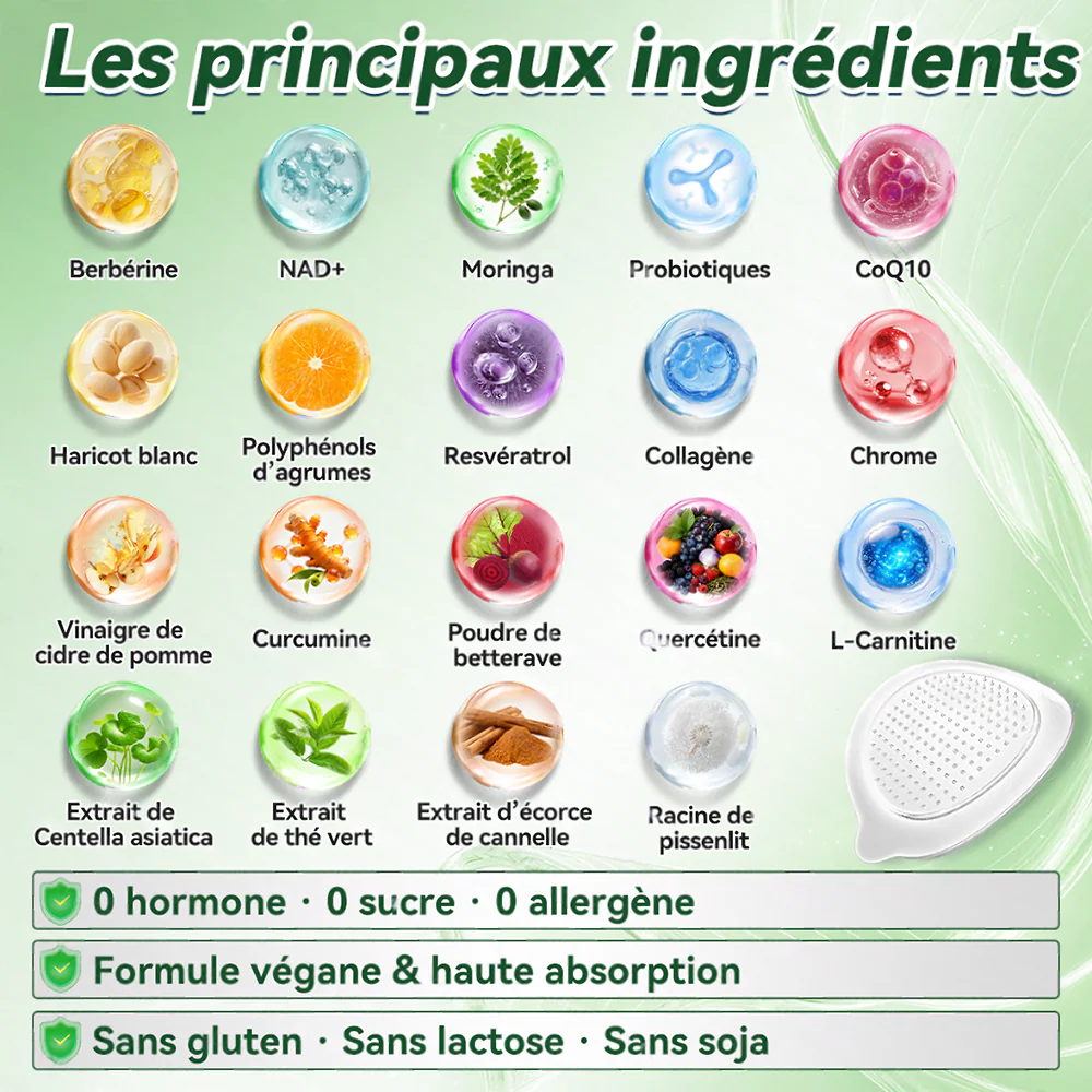 🔥 Nouveauté 2026丨Purelora® Patch Nano Microneedle 10-en-1 aux ingrédients naturels Une application par jour, changements visibles dès 7 jours. Pour accompagner la gestion du poids et le bien-être global. - Image 3