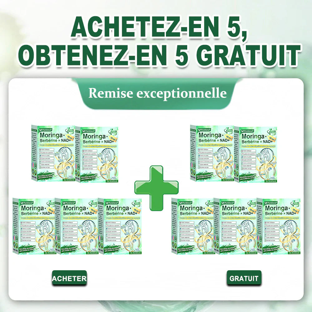 💖𝑷𝒉𝒂𝒓𝒎𝒂𝒄𝒊𝒆 𝑶𝒇𝒇𝒊𝒄𝒊𝒆𝒍𝒍𝒆💖 | 🇫🇷 Purelora® Moringa · Berbérine Patch 10-en-1 aux Nano-Micro-Aiguilles et Cryo-Gel ✅ Soutien Cryo-Métabolique : Cristallise les graisses, raffermit la peau et élimine l'œdème instantanément. - Image 29