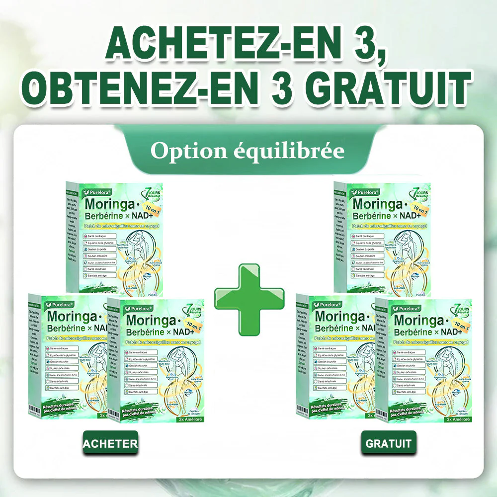 💖𝑷𝒉𝒂𝒓𝒎𝒂𝒄𝒊𝒆 𝑶𝒇𝒇𝒊𝒄𝒊𝒆𝒍𝒍𝒆💖 | Purelora® Moringa · Berbérine Patch 10-en-1 aux Nano-Micro-Aiguilles et Cryo-Gel ✅ Soutien Cryo-Métabolique : Cristallise les graisses, raffermit la peau et élimine l'œdème instantanément. - Image 26