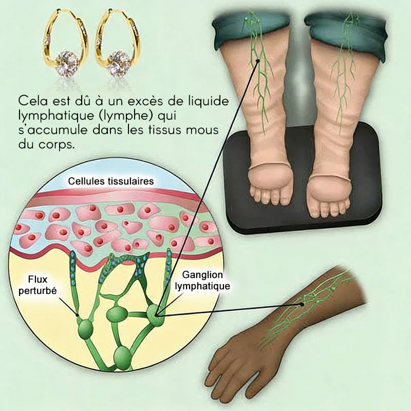 (🔥DERNIER JOUR DE PROMO - 80 % DE RÉDUCTION🔥) 🎉 CZTICLE® Boucles d'oreilles Lymphvity MagneTherapy au germanium(Une fois par jour, changements visibles en 7 jours) sensation plus légère, se sentir mieux au quotidien, plus de confiance dans ses vêtements🍃 - Image 6