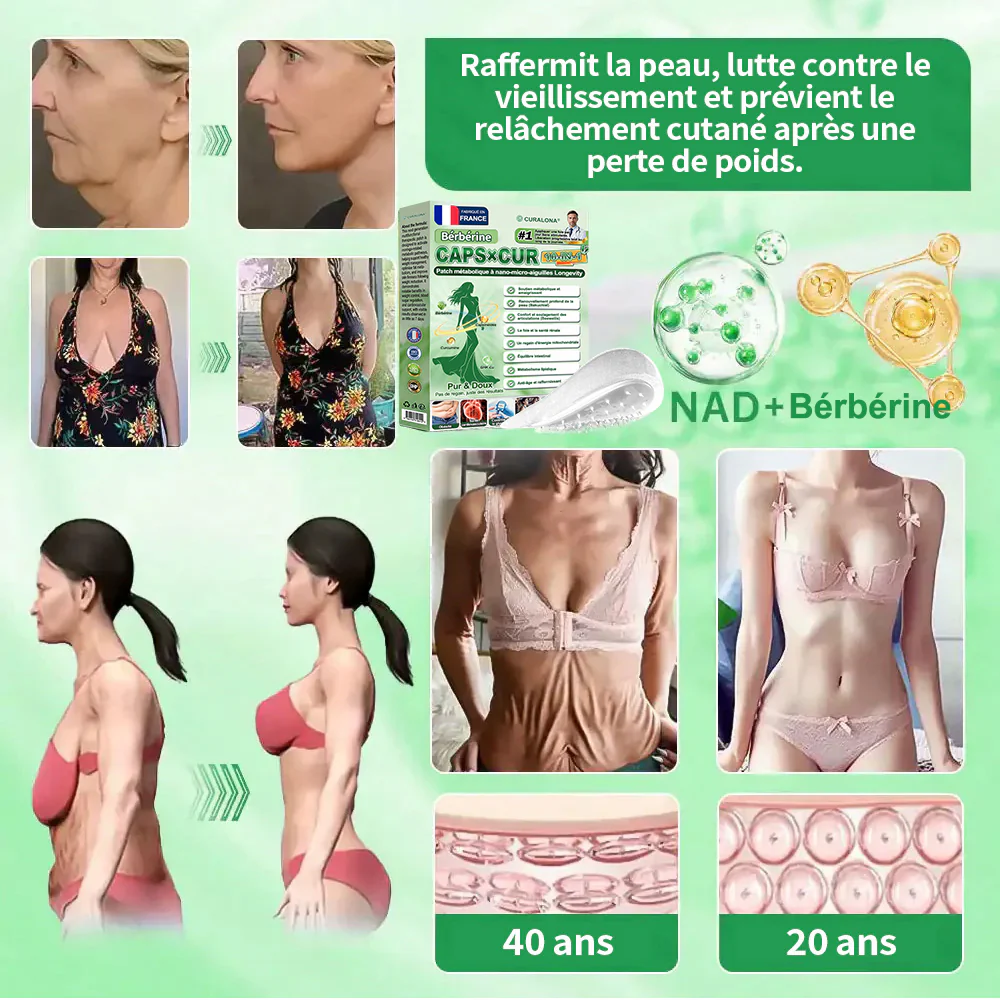 🔥 Nouveauté | 🎉 Curalona® Patch Microneedle 10-en-1 – Berbérine & NAD+ pour le métabolisme, Bakuchiol pour la peau, Boswellia pour les articulations – Patch jour & nuit – 7 patchs – Résultats visibles en 7 jours - Image 13