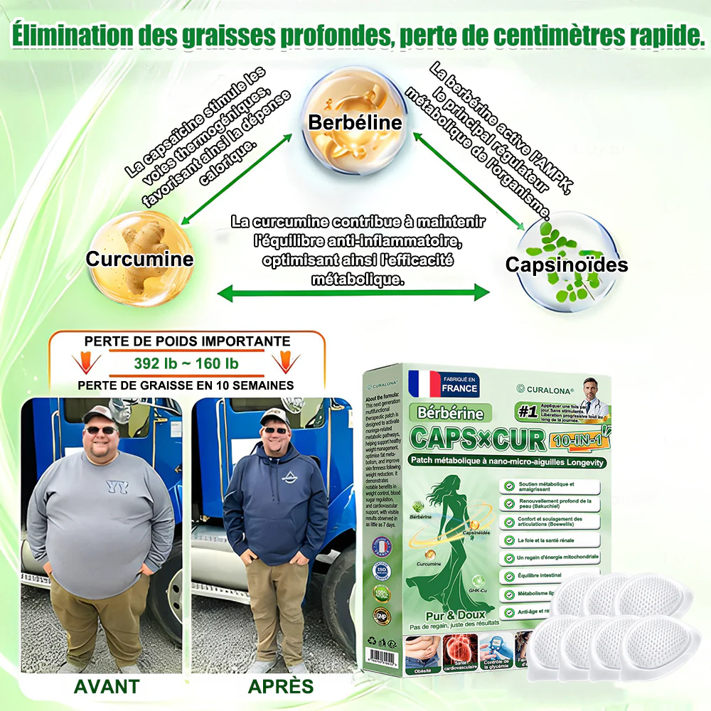 🔥 Nouveauté | 🎉 Curalona® Patch Microneedle 10-en-1 – Berbérine & NAD+ pour le métabolisme, Bakuchiol pour la peau, Boswellia pour les articulations – Patch jour & nuit – 7 patchs – Résultats visibles en 7 jours - Image 15