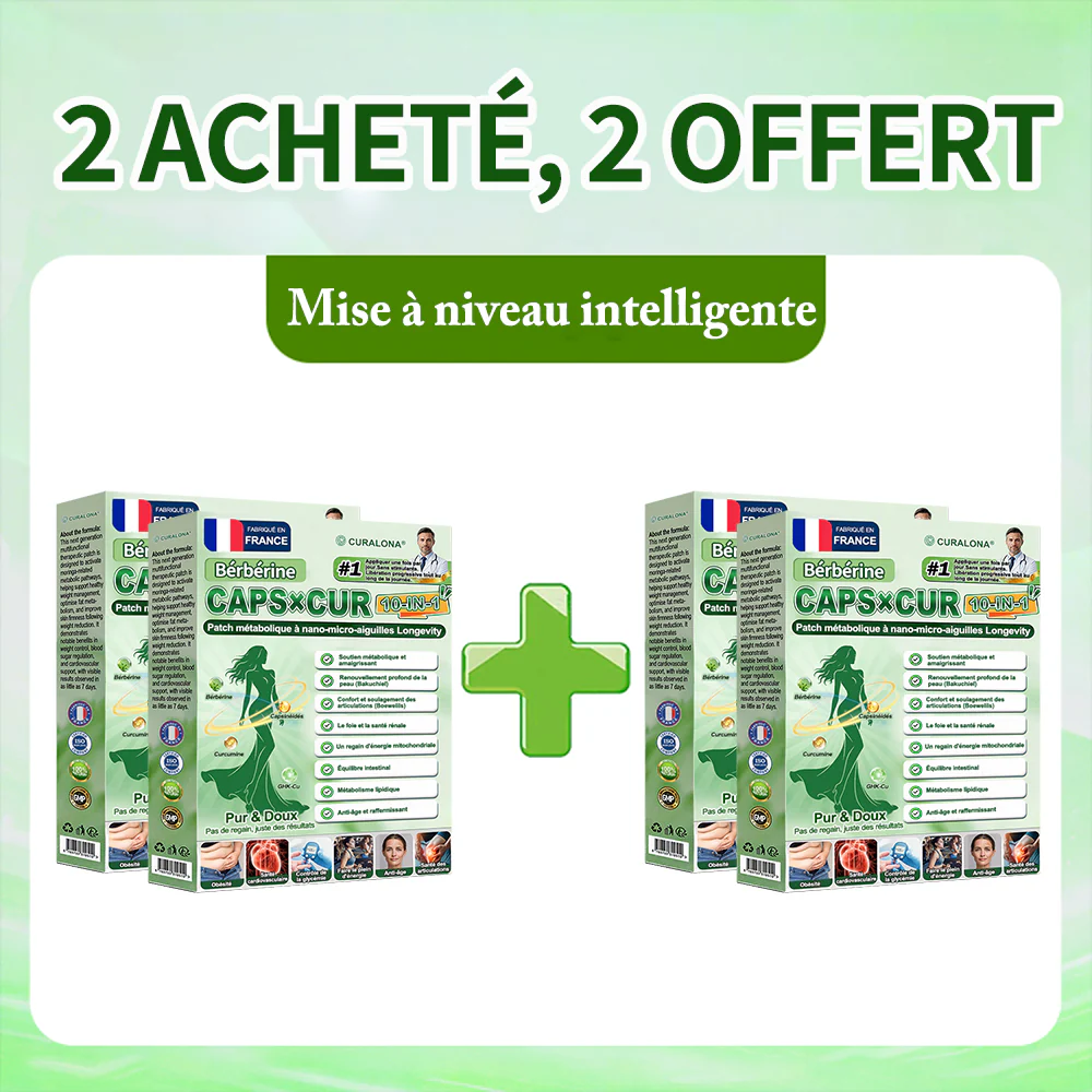 🔥 Nouveauté | 🎉 Curalona® Patch Microneedle 10-en-1 – Berbérine & NAD+ pour le métabolisme, Bakuchiol pour la peau, Boswellia pour les articulations – Patch jour & nuit – 7 patchs – Résultats visibles en 7 jours - Image 21