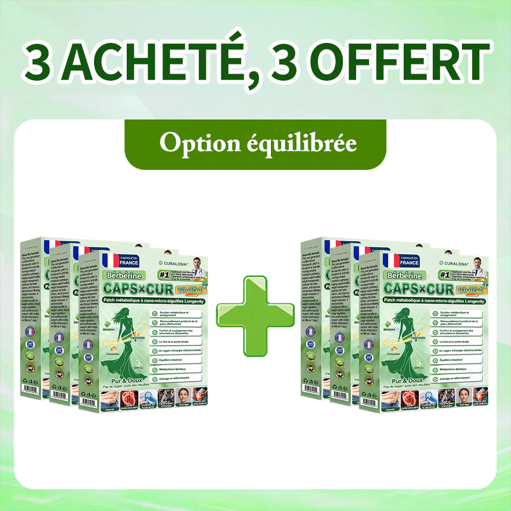 🔥 Nouveauté | 🎉 Curalona® Patch Microneedle 10-en-1 – Berbérine & NAD+ pour le métabolisme, Bakuchiol pour la peau, Boswellia pour les articulations – Patch jour & nuit – 7 patchs – Résultats visibles en 7 jours - Image 22