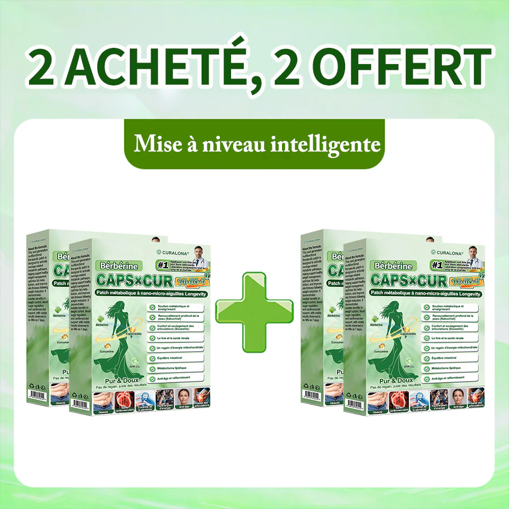 🔥 Nouveauté | Curalona® Patch Microneedle 10-en-1 – Berbérine & NAD+ pour le métabolisme, Bakuchiol pour la peau, Boswellia pour les articulations – Patch jour & nuit – 7 patchs – Résultats visibles en 7 jours - Image 17