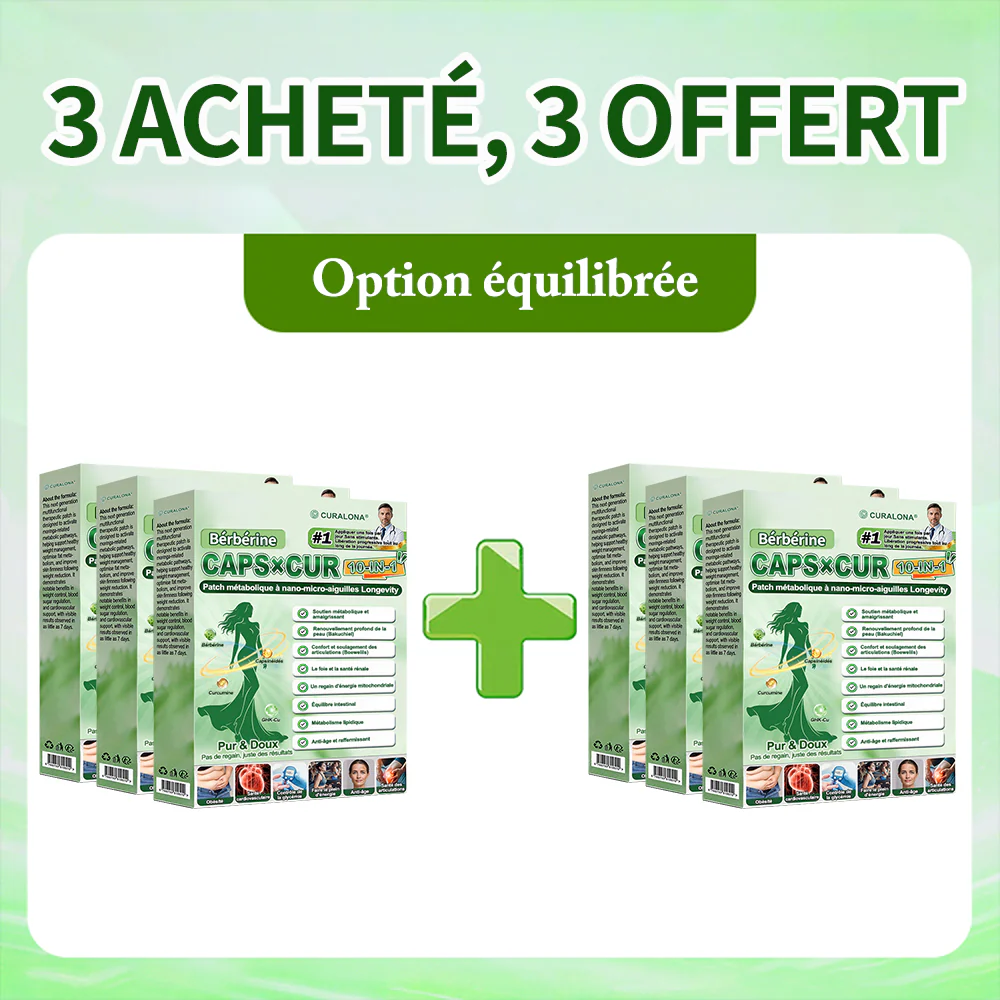 🔥 Nouveauté | Curalona® Patch Microneedle 10-en-1 – Berbérine & NAD+ pour le métabolisme, Bakuchiol pour la peau, Boswellia pour les articulations – Patch jour & nuit – 7 patchs – Résultats visibles en 7 jours - Image 18