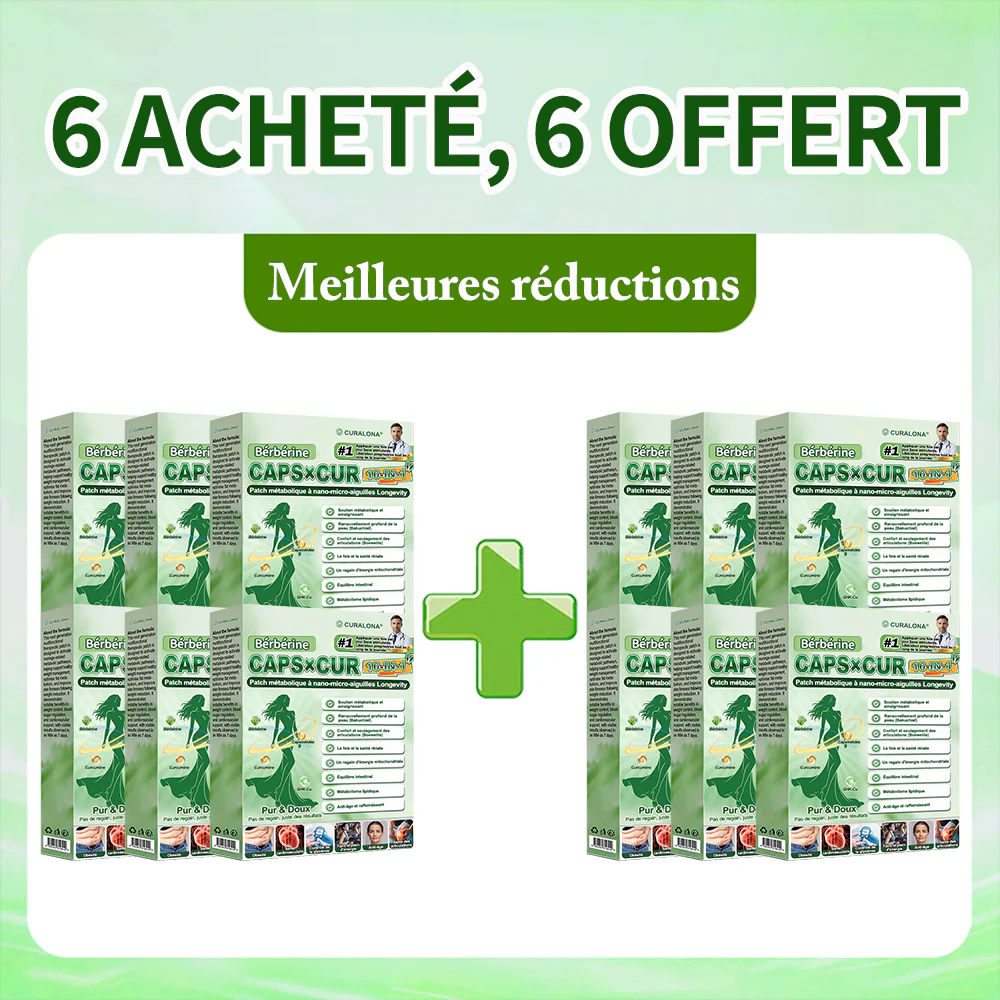 🔥 Nouveauté | Curalona® Patch Microneedle 10-en-1 – Berbérine & NAD+ pour le métabolisme, Bakuchiol pour la peau, Boswellia pour les articulations – Patch jour & nuit – 7 patchs – Résultats visibles en 7 jours - Image 20
