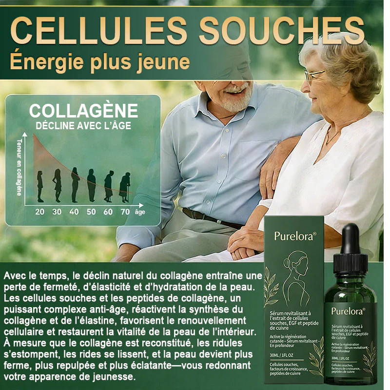 💖 Changez de l’intérieur vers l’extérieur | ✨ Purelora® Sérum Activateur EGF & Peptides de Cuivre dérivés de cellules souches (Active intensément le renouvellement cutané pour une peau plus ferme et plus lisse) - Image 12