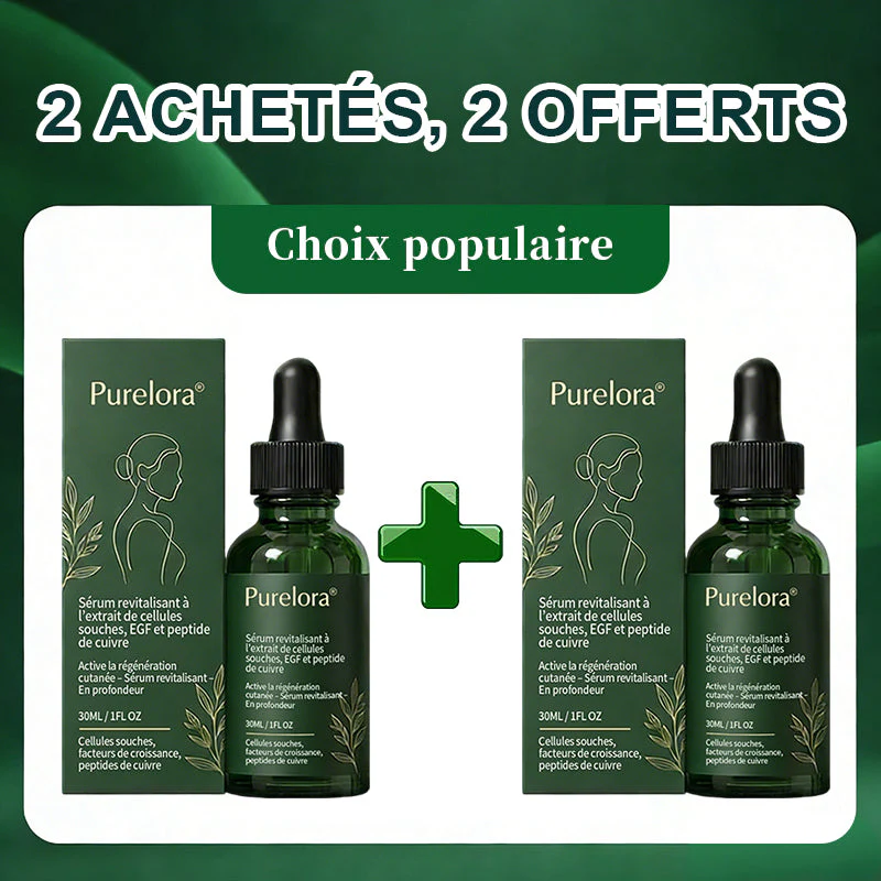 💖 Changez de l’intérieur vers l’extérieur | ✨ Purelora® Sérum Activateur EGF & Peptides de Cuivre dérivés de cellules souches (Active intensément le renouvellement cutané pour une peau plus ferme et plus lisse) - Image 13