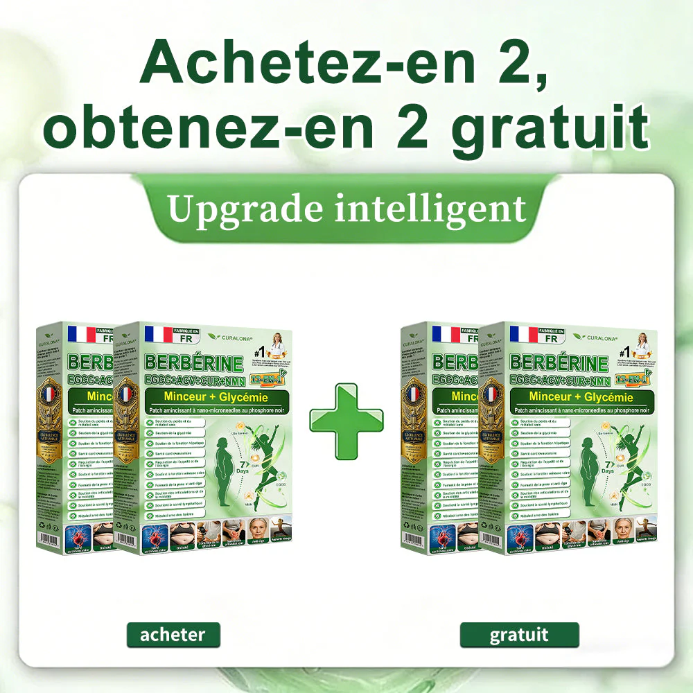 🔥 Patch Minceur Curalona® aux Nano-aiguilles de Phosphore Noir — Formule 12-en-1 (avec Berbérine + NMN + Vinaigre de cidre) | Stimule la combustion des graisses et stabilise la glycémie | Observez la transformation en seulement 7 jours - Image 19