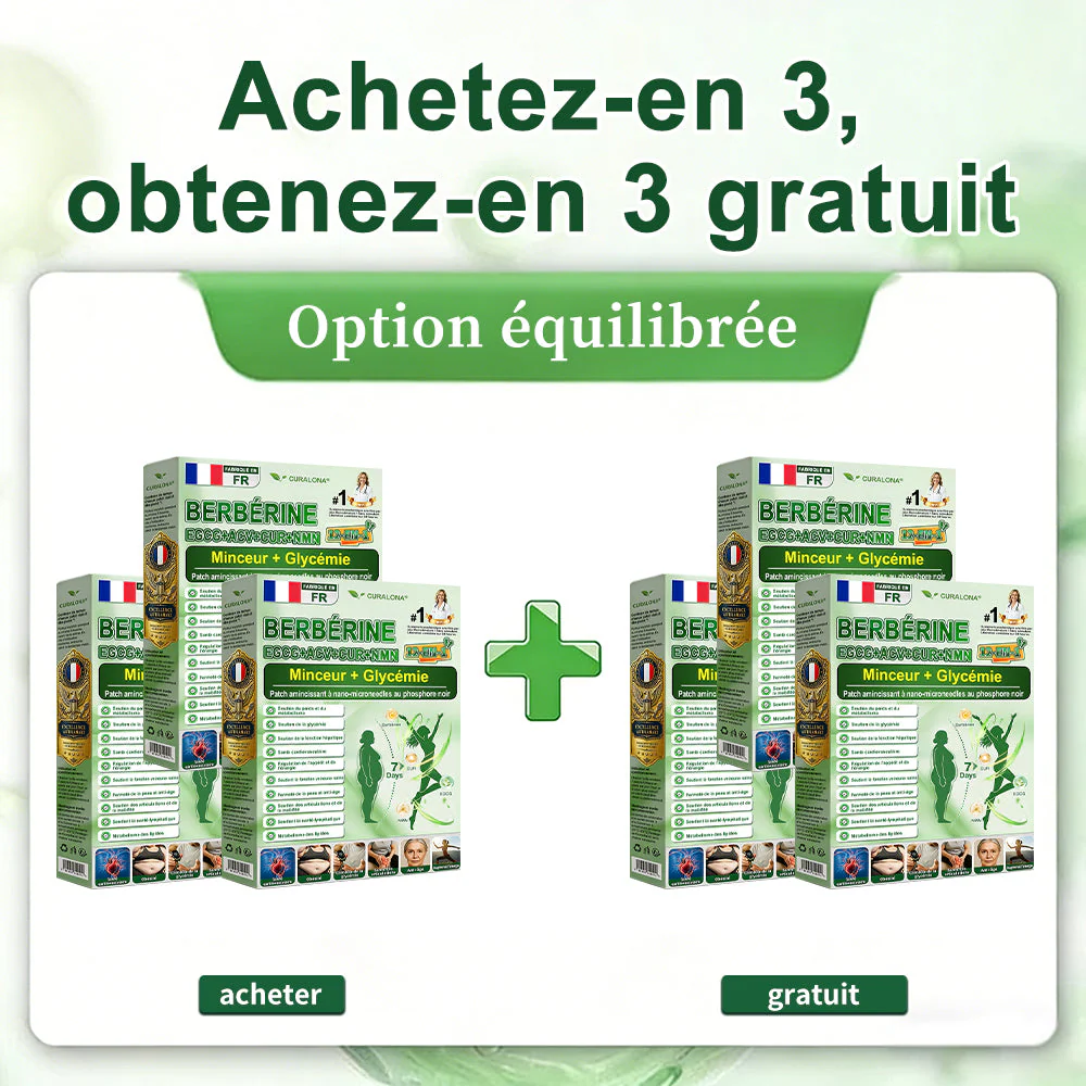 🔥 Patch Minceur Curalona® aux Nano-aiguilles de Phosphore Noir — Formule 12-en-1 (avec Berbérine + NMN + Vinaigre de cidre) | Stimule la combustion des graisses et stabilise la glycémie | Observez la transformation en seulement 7 jours - Image 20