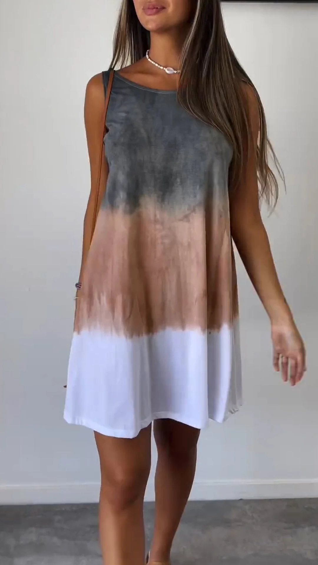 Tie Dye Sleeveless Dress - Image 4