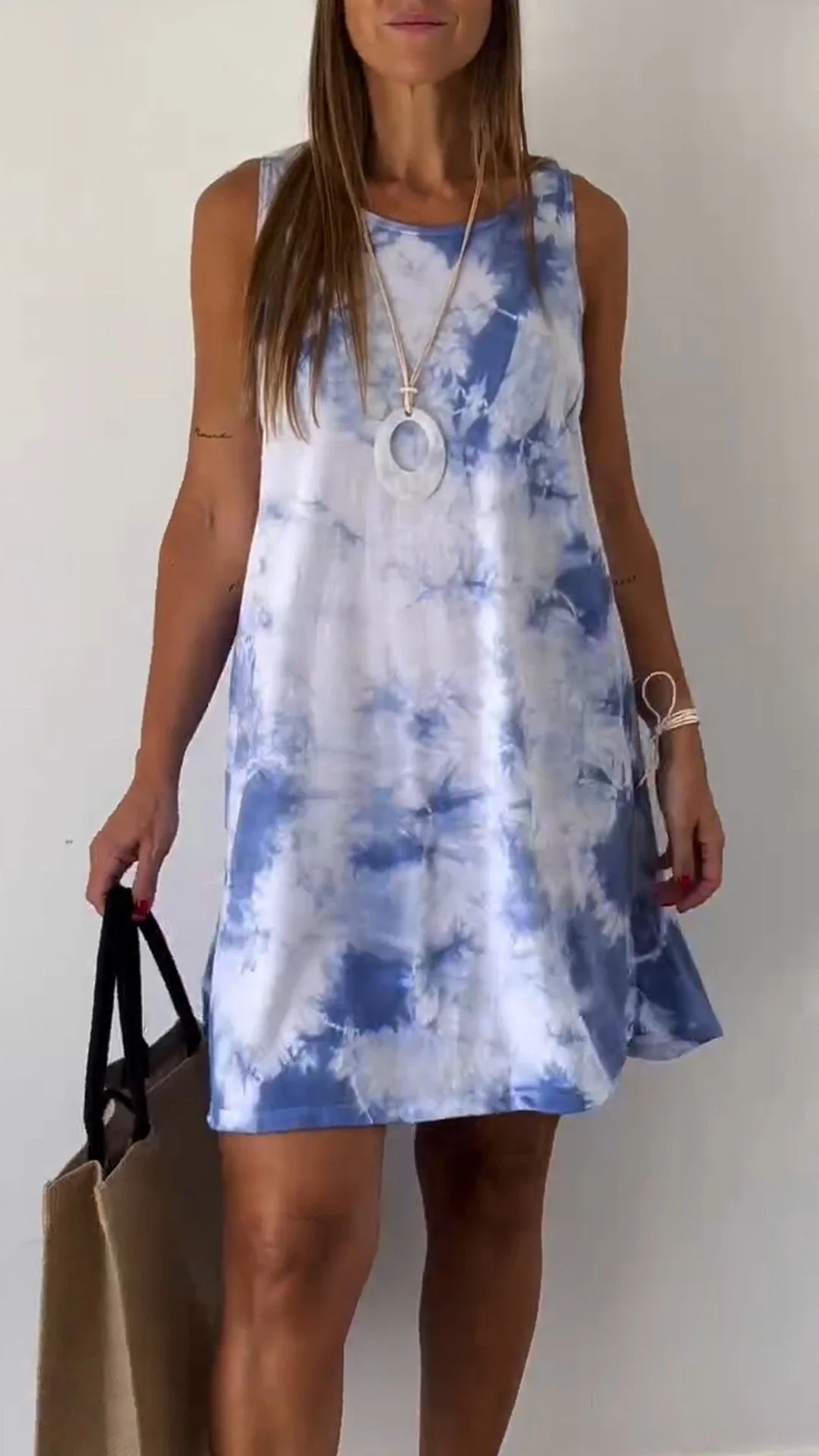 Tie Dye Sleeveless Dress - Image 6