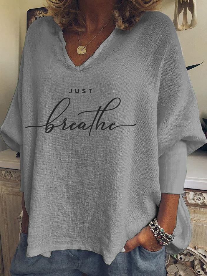 Women's Just Breathe Tee Shirt - Image 3